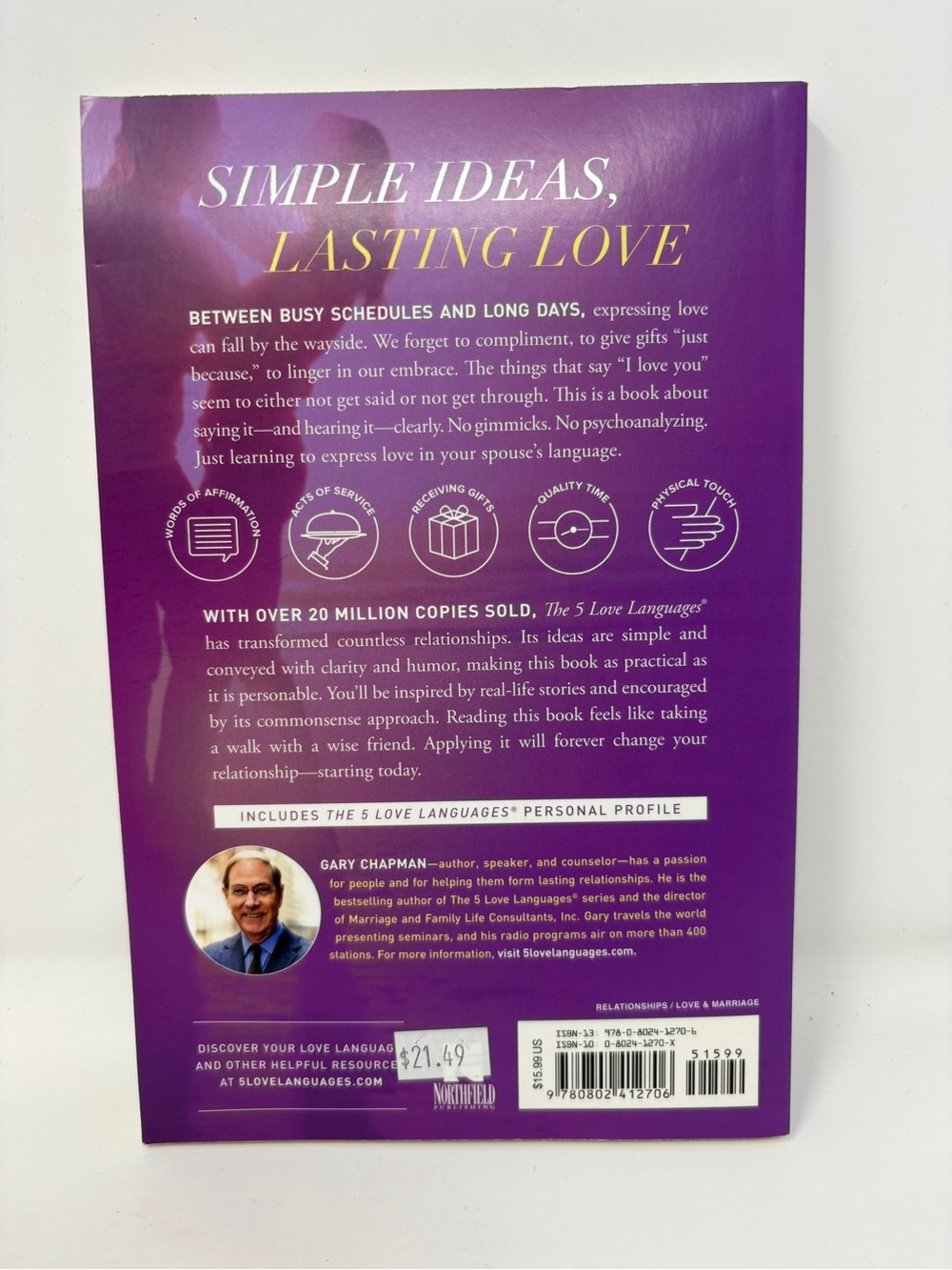 The 5 Love Languages by - Gary Chapman - Picture 2 of 3